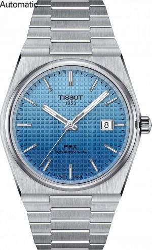 Tissoo_t 1853 Prx Automatic Top Quality silver dual blue 