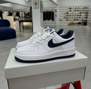 Almost UA Nikkee Airforce 1 07 Midnight Navy Leather