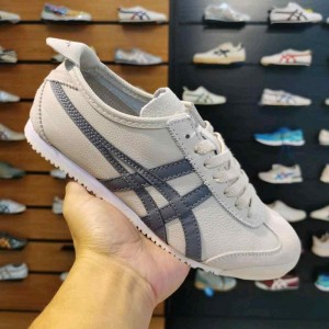 onitssukaa tiger MEXICO 66  Leather Low Top Grey Shoe  165