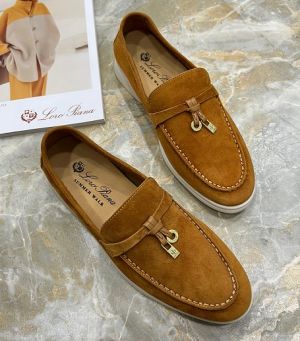 LORO PIANA MENS SUMMER WALK LOAFERS brown 