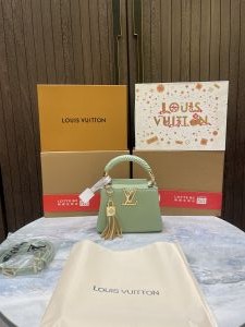 loui vuitton capucines bb with duty free bill and double box 939
