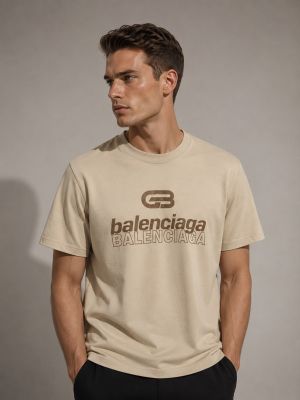 BALENCIAGGA  (Various) Premium_Quality_Round_Neck_Tshirt_GZ_034