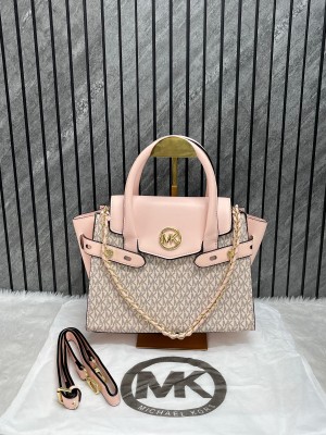 Offer Mk carmen signature flap satchel dust cover packing