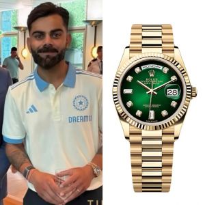 Oyster Perpetual Day Date Diamond GOLD Green (Virat Kohli)