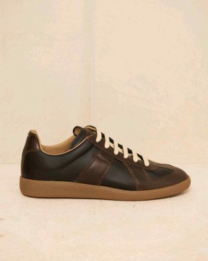 Maison margiela replica sneakers brown