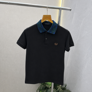 Fre_d Perry Black 02 Premium Polo Neck Tshirt 563