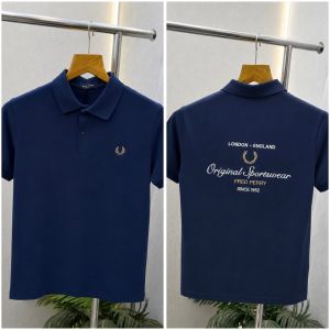 Fre_d Perry Royal Blue Premium Polo Neck Tshirt 563