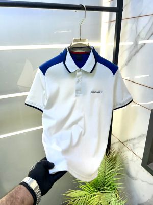 Hacket  White Polo Premium Collar Neck T-shirt F3621-WH