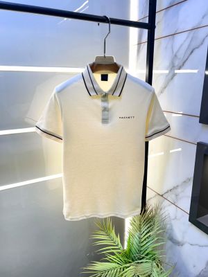 Hacket  Cream Polo Premium Collar Neck T-shirt F3621-C1