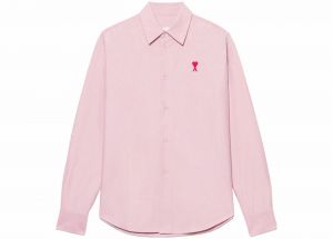 Ami Paris imported primium Full Sleeves Shirt Baby Pink