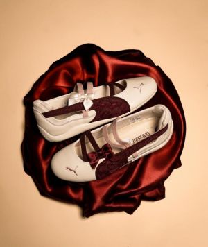 WMN Pumma Speed Cat Ballet Lace Ivore Maroon