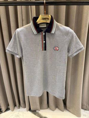 Guc_Imported primium Polo Tshirt Grey