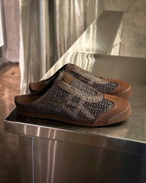 Oniitsukaa Mexico 66 Sabot mule Dark Brown 703