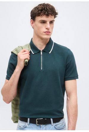 CK Green Premium Cotton Lycra Pique fabric Polo Tshirt with Collar Design and Embroidery Logo 4336