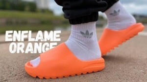 Yeezzy Slide Orange Enflame Ua Sale