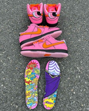 Nikee SB Dunk Blossam Pink PowerPuff