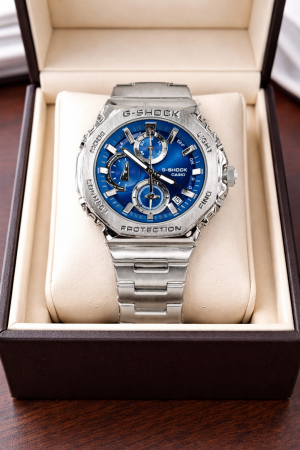 Casio G-Shock 2100 New Silver Blue Dial AT406