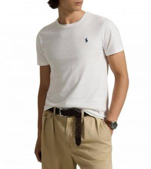 Ralp Lauren Premium Quality Round Neck T Shirt Store Article (White)