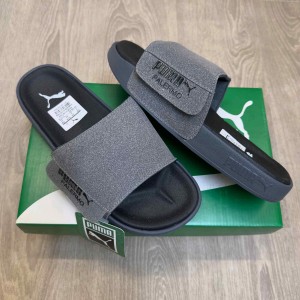 Pum-Leadcat Palermo Foil White Grey Black Slides