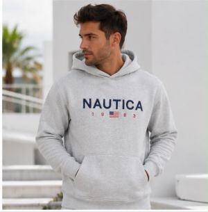 NAUTICA PREMIUM GREY IMPORTED HOODIE