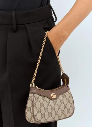 Guuci_Ophidia Mini GG Canvas Chain Shoulder Bag With Double Box