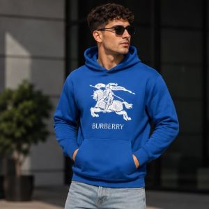 BURBERRRY BLUE PREMIUM HOODIE