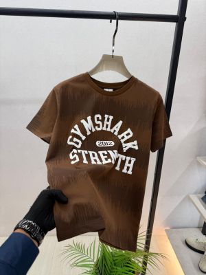 Gym Shark Brown Premium Round Neck Polo T-shirt F3839-BR