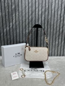Coacch Nolita Br-White-Mono With Original Box DustCover & Pearl charm