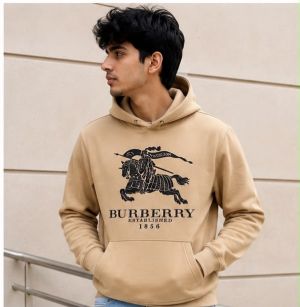 BURBERRRY PREMIUM IMPORTED CREME HOODIE