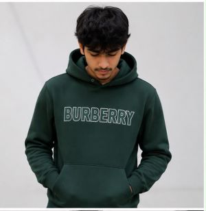 BURBERRRY PREMIUM IMPORTED GREEN HOODIE