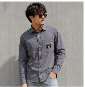 CALVIN CLEIIN CK PREMIUM GREY SHIRT