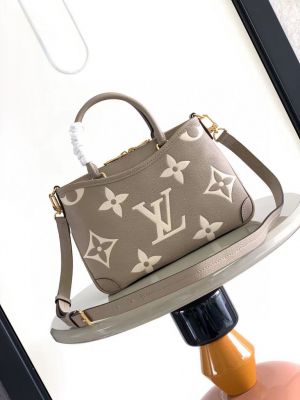 Louuis_Vuitton_Trianon PM bag features a striking monogram empreinte leather pattern Bag with Double box premium quality