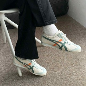 Onitsukaa Tigerr Mexico 66 Slip On Cream Green 1253
