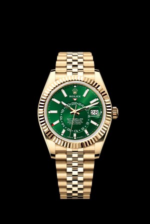 ROLEX_ SKY DWELLER Golden green Japan AAA F278