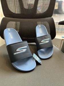 Skecherrs Hyper Burst Soft Slides S Print Sky Blue