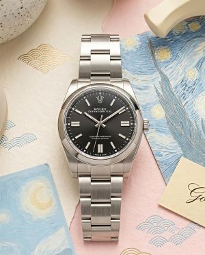 Rolee_x Oyster Perpetual Milgauass Silver-Black