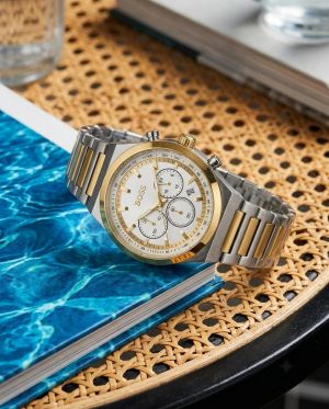 Boss Candor Chronograph 2Ton-Gold-White