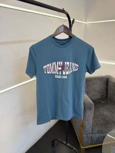 Tommyy hilfiger slate blue imported round neck tshirt 