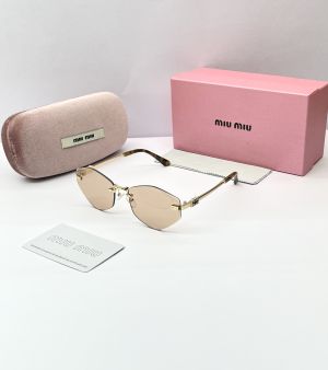 MIU MIU 26089 GOLD PEACH BRWON CANDY GLASSES
