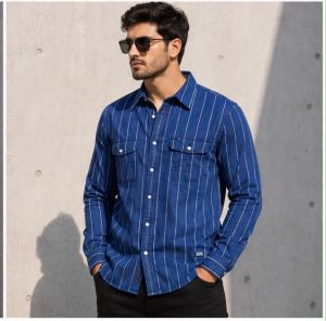 GSTAAR RAW PREMIUM BLUE LINING SHIRT