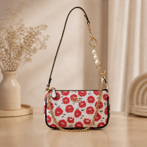 COAC Nolita Classy Flowe Patch Sling Bag With box 6290