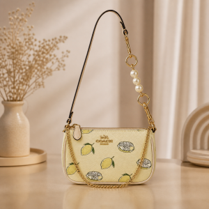 COAC Nolita Classy Flowe Patch Sling Bag With box 6292