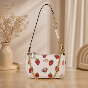 COAC Nolita Classy Flowe Patch Sling Bag With box 6293