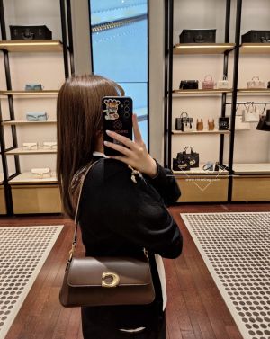 Coac jet pure leather shoulder bag with box 961