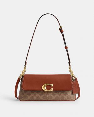 Coac jet pure leather shoulder bag with box 962