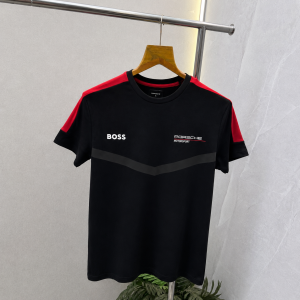 Bos X Porsche Edition Black Premium Round Neck Tshirt 565