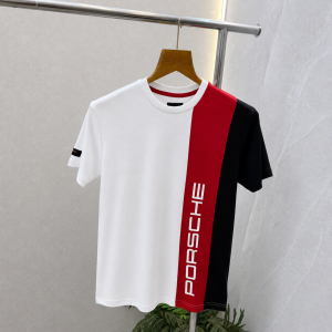 Bos X Porsche Edition White Premium Round Neck Tshirt 565