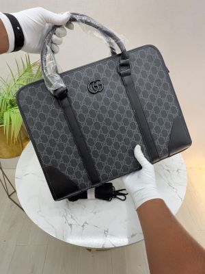 Gucc_ Black Premium Quality Laptop Bag Fa 1140