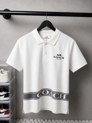 Coa_c Premium Polo T shirt with OG box packaging 1818 