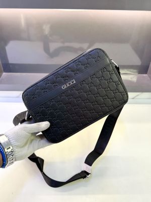 Gucc_ Black Sling Bag Premium Quality Fa 967